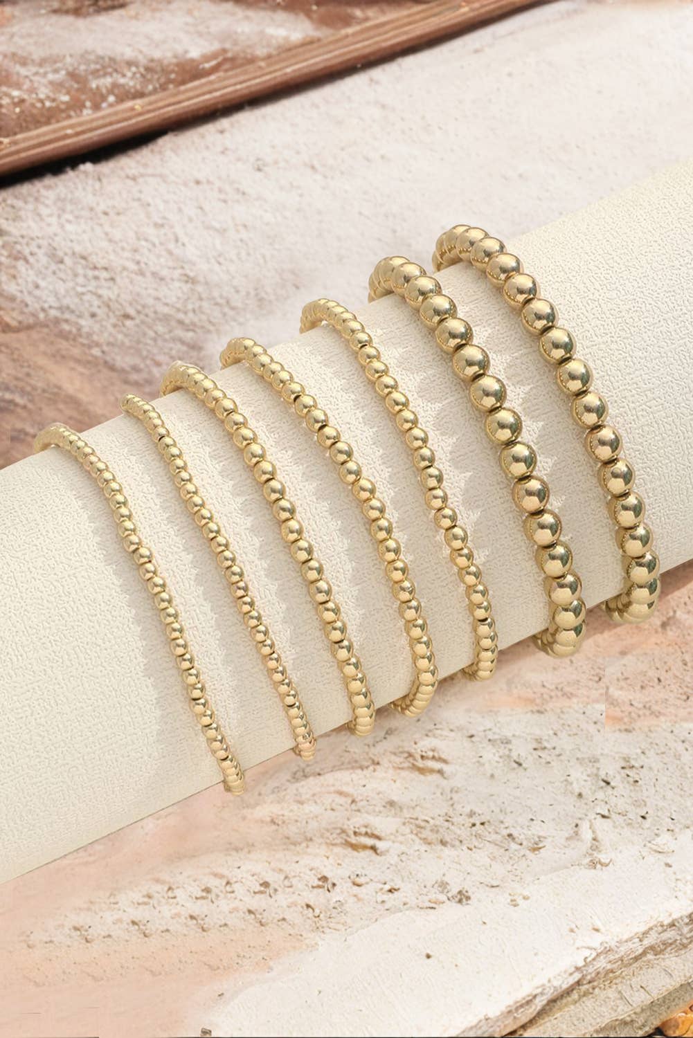 Gold Minimalist Beaded Luxury Bracelet Set*