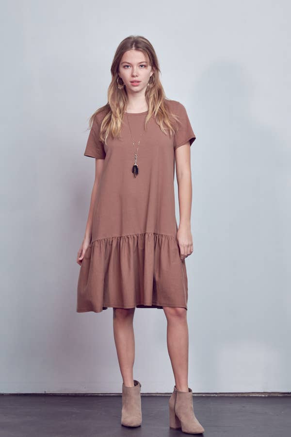 Mocha Single Tier Dress