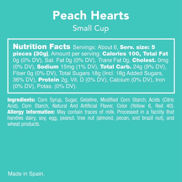 Candy Club Peach Hearts
