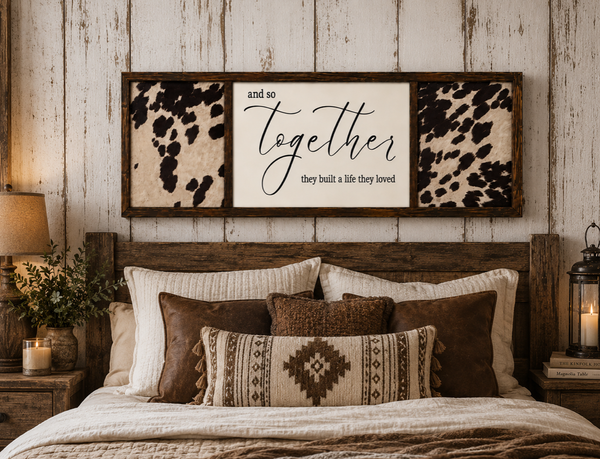 Together they Built a life they love sign