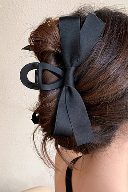 Satin Bow Large Hair Claw Clip for Women