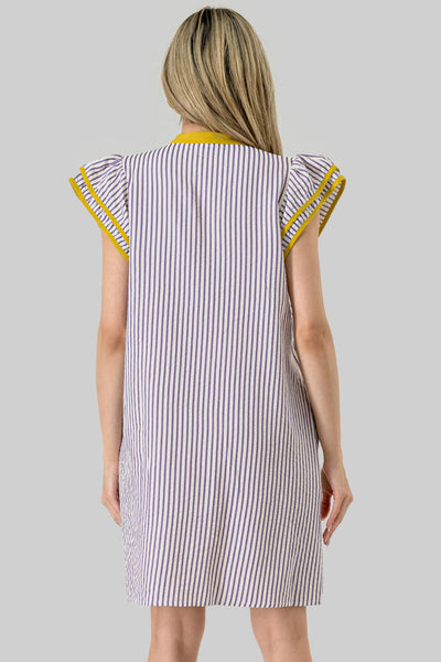 Blake Panthers Game Day Striped Dress