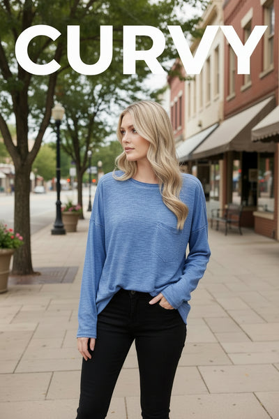 Denim Raw Edge Detail Washed Top