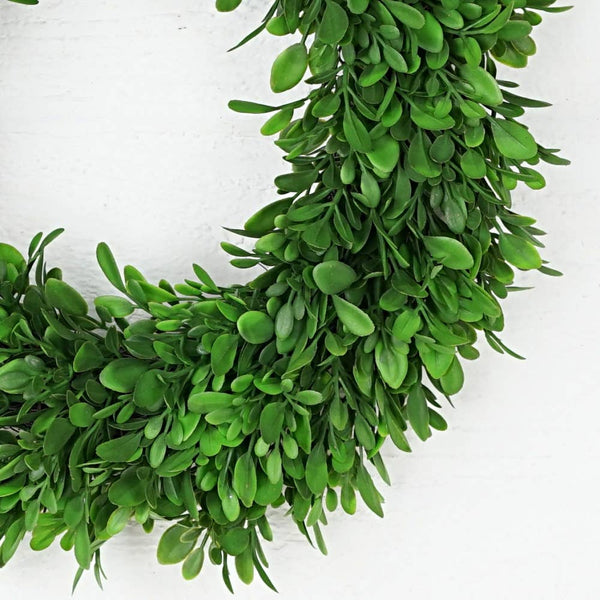 Wreath-Evergreen Boxwood 12"