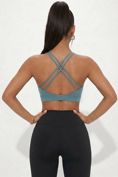 Criss Cross Back Sports Bra