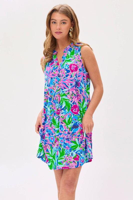 Tropical Summer Floral Dress