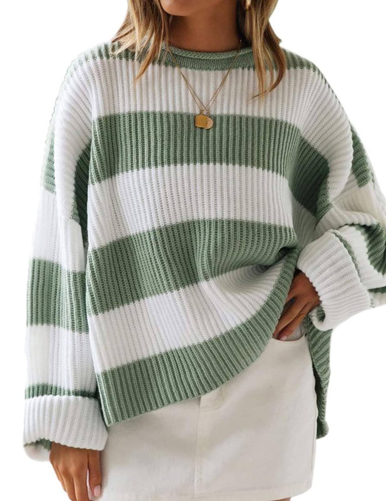 Sage and Cream Sweater