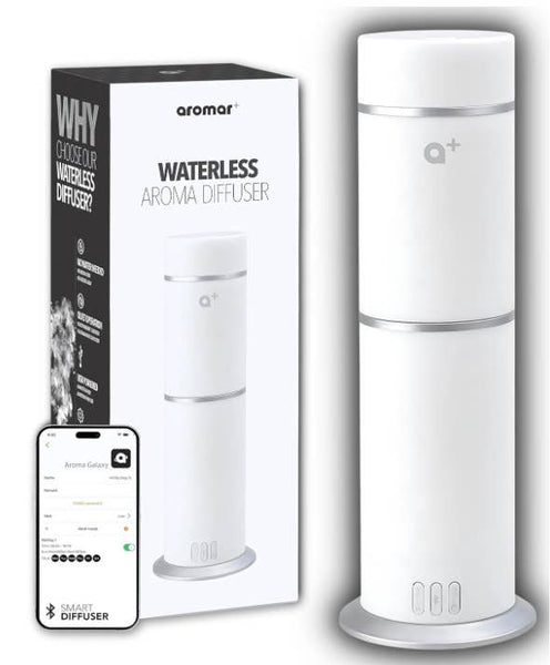 Aromar Plus - Cylinder Waterless Diffuser: White