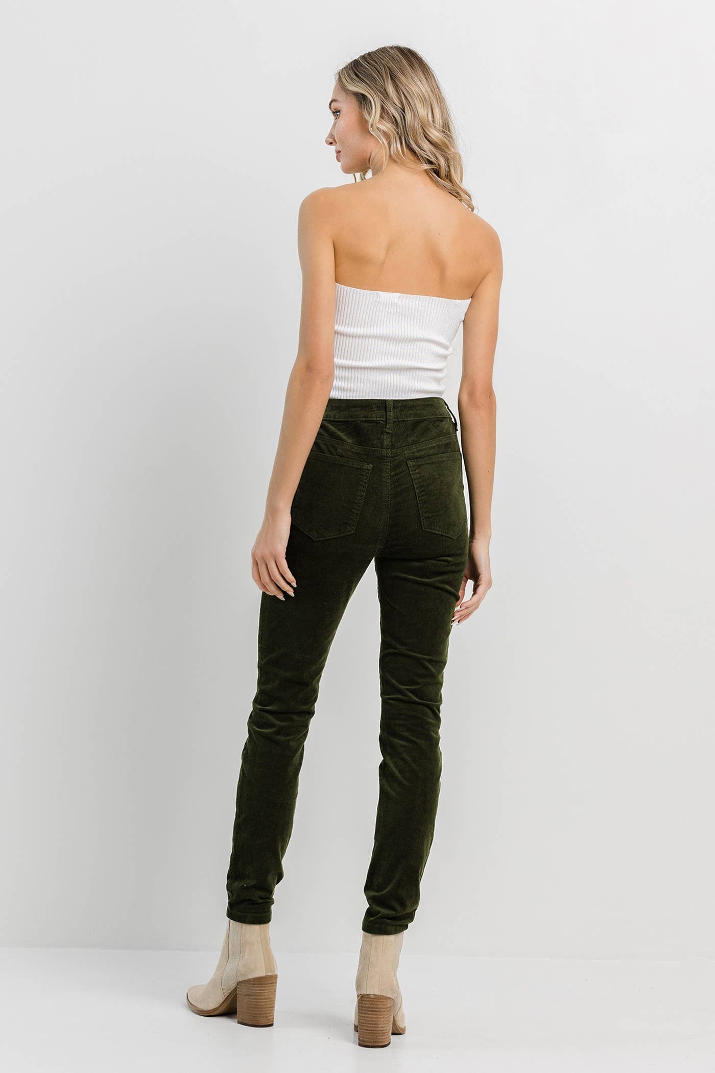 Olive Corduroy Skinny