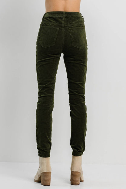 Olive Corduroy Skinny