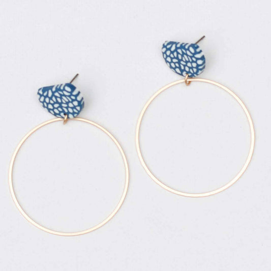 Posie Earrings: Trend Spotted Navy*