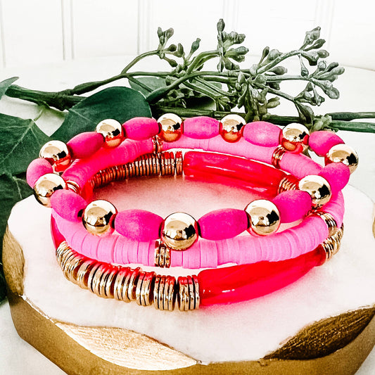 Fuchsia Bracelet Stack