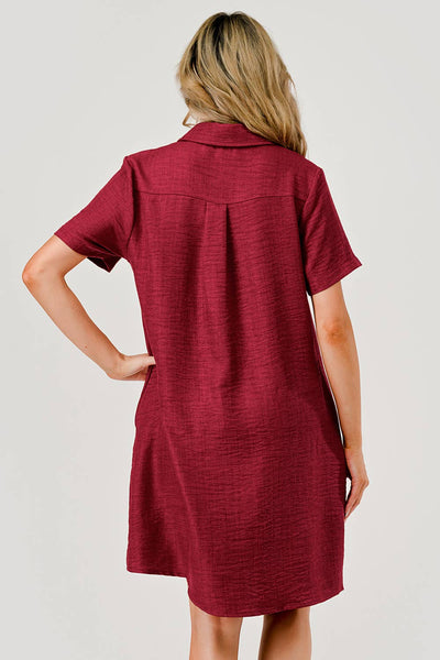 Ellie Casual Collared Game Day Shift Dress