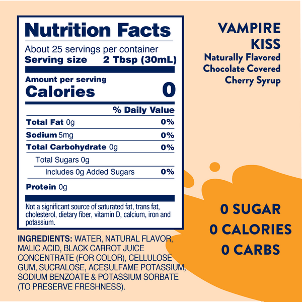 Sugar Free Vampire Kiss Syrup