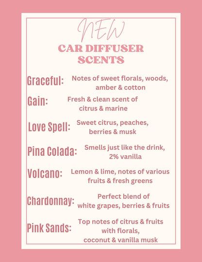 Scented Car Diffusers