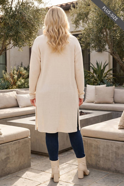 Oatmeal Sweater + Midi Cardigan Set