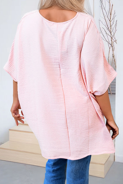 Pale Pink Airflow V-Neck Tee