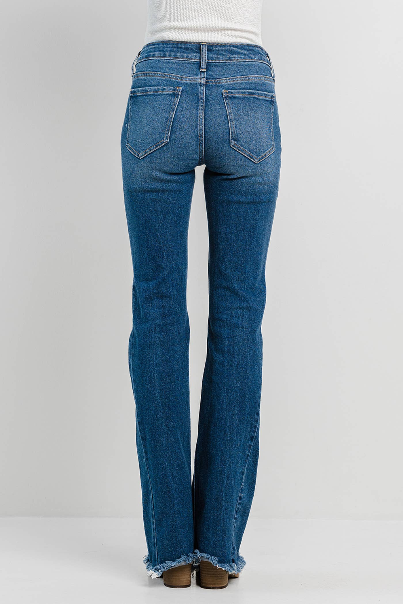 Jelly Jeans Mid Rise Flare with Side Detail*