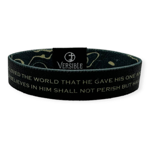 Gold Vein / John 3:16 Wristband*
