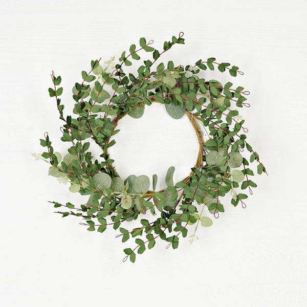 Wreath-Mixed Eucalyptus 18"