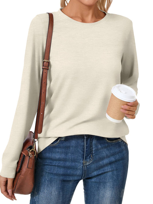 Sand Casual Long Sleeve Tee*