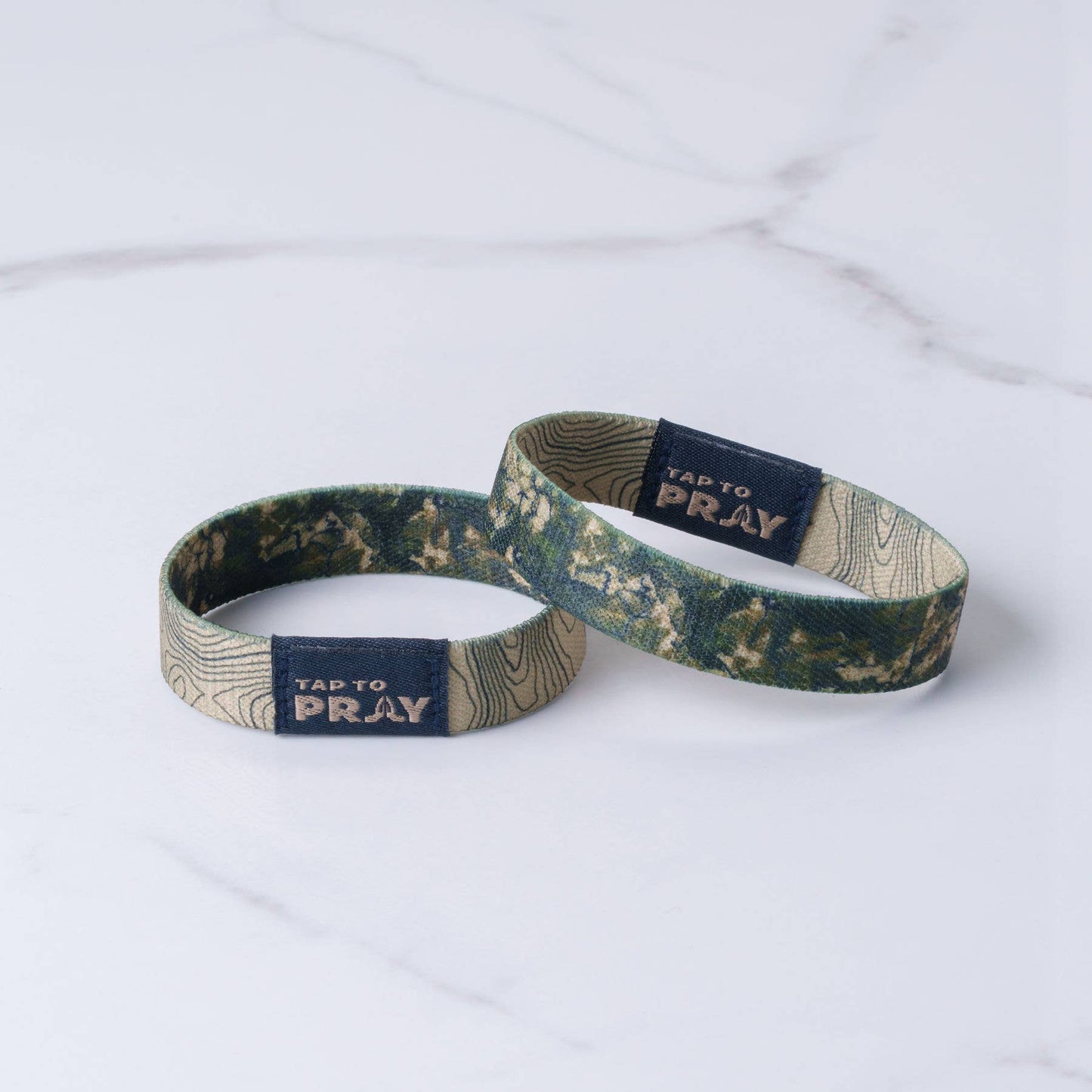 Tap To Pray™ Wristbands - Valor Camo & Isaiah 6:8: Large