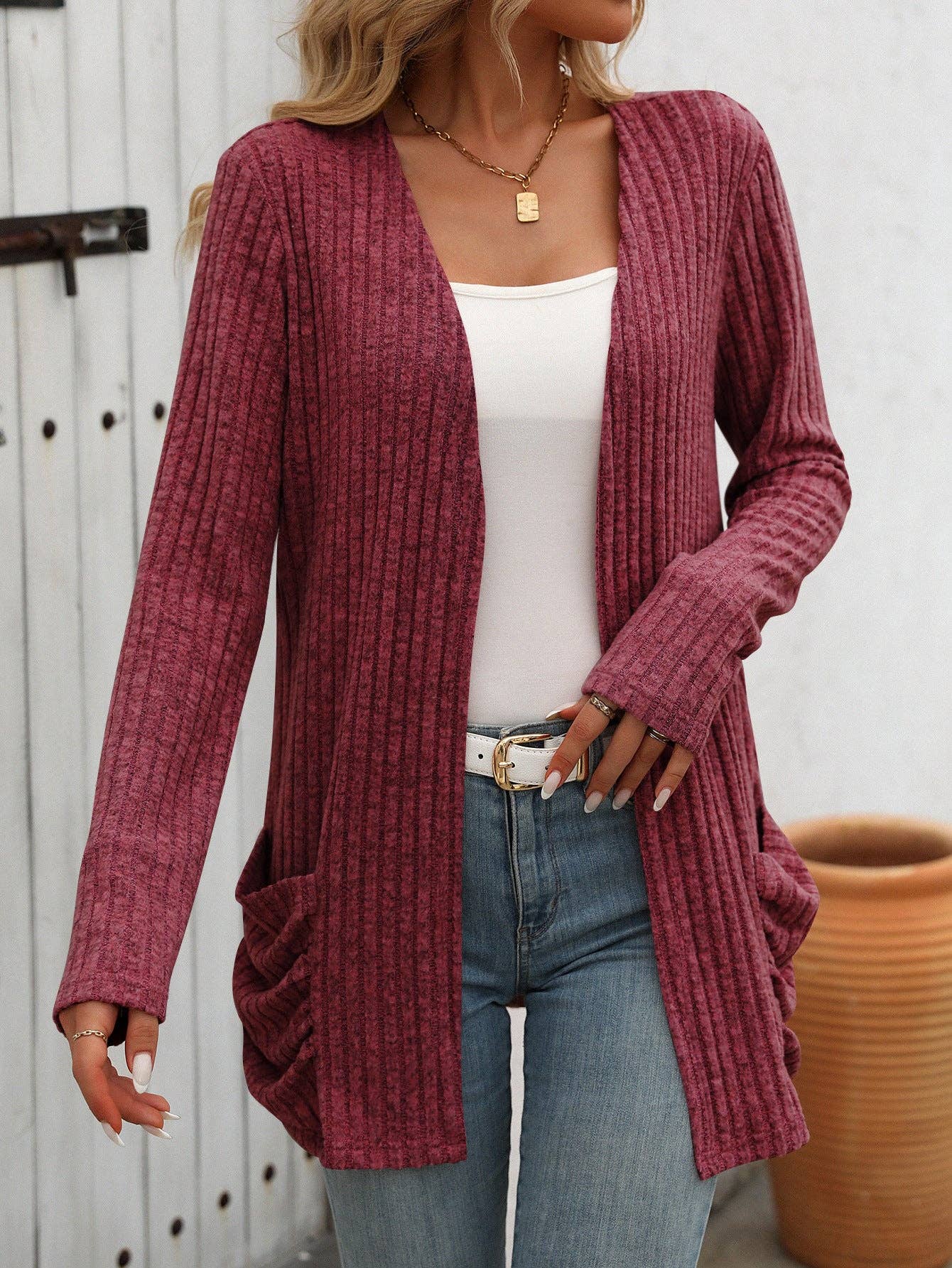 Soft Melange Cardigan