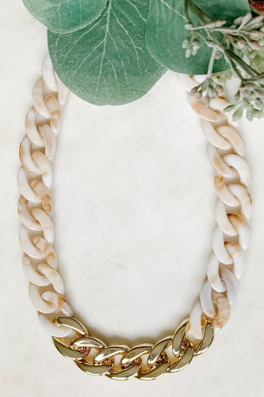 Ivory Natural Chainlink Necklace*