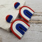 4th of July Clay Earrings