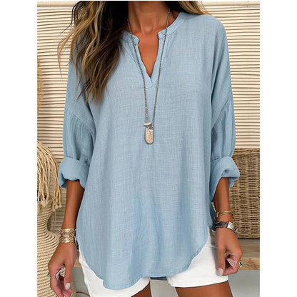 Linen Flowy Blouse