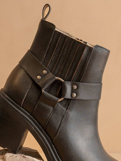 The Jayden | Brown Motorcycle Bootie
