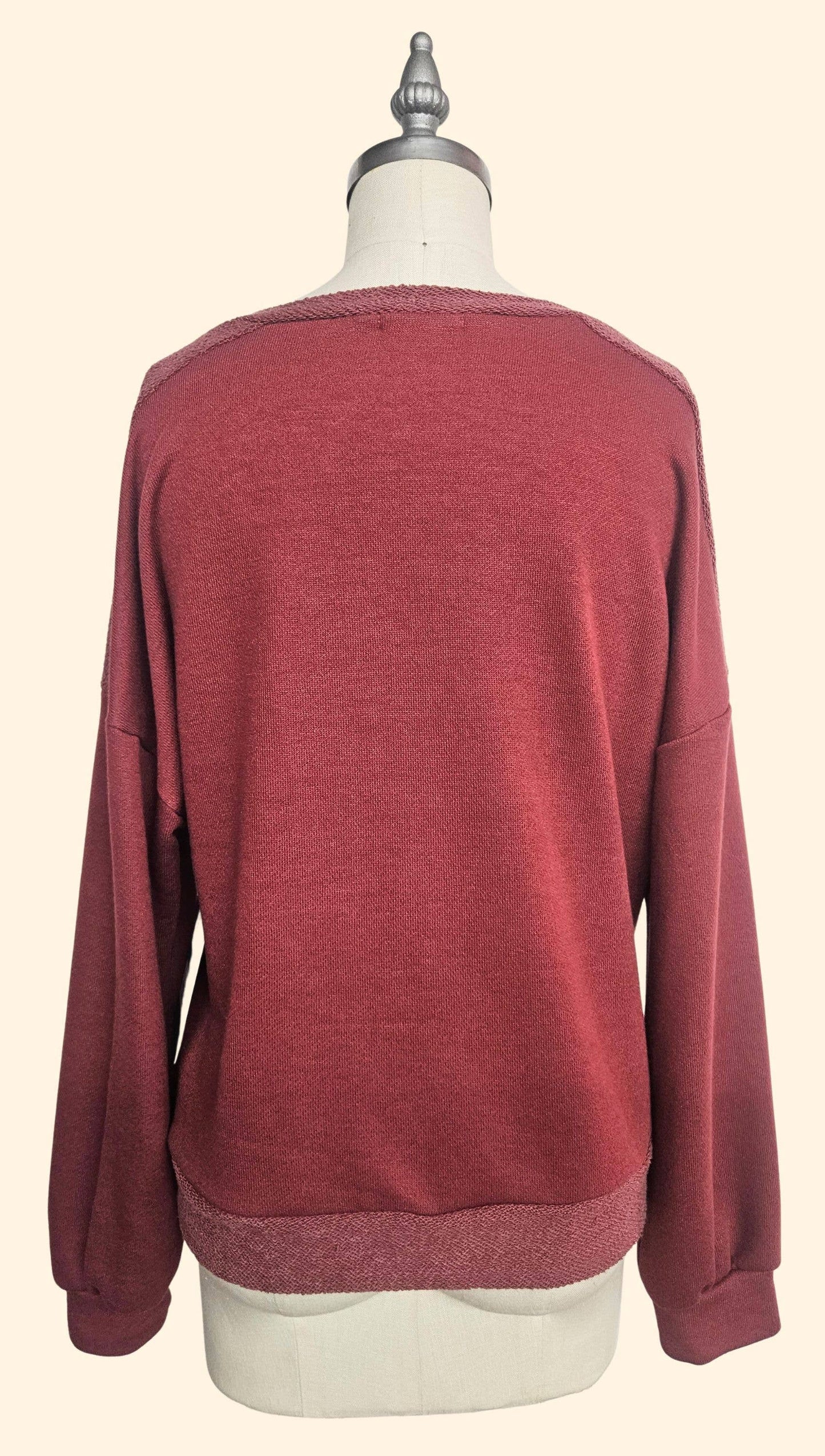 Rust and Ivory Duo Top