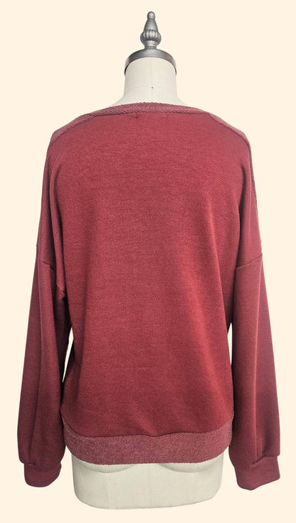 Rust and Ivory Duo Top