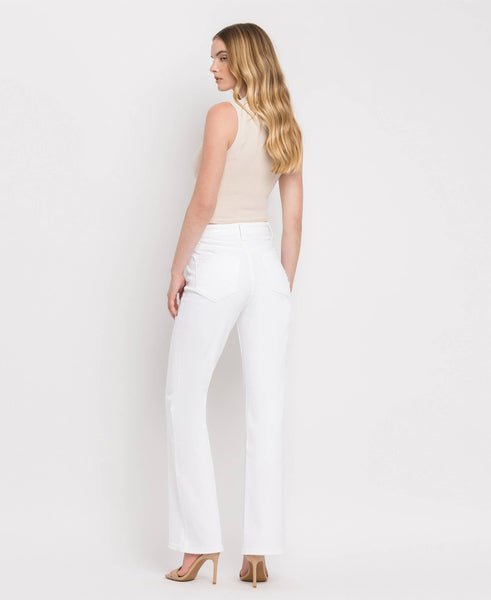 OPTIC WHITE 90'S VINTAGE TUMMY CONTROL JEANS