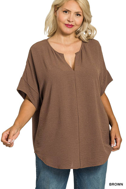 Mauve Short Sleeve Top