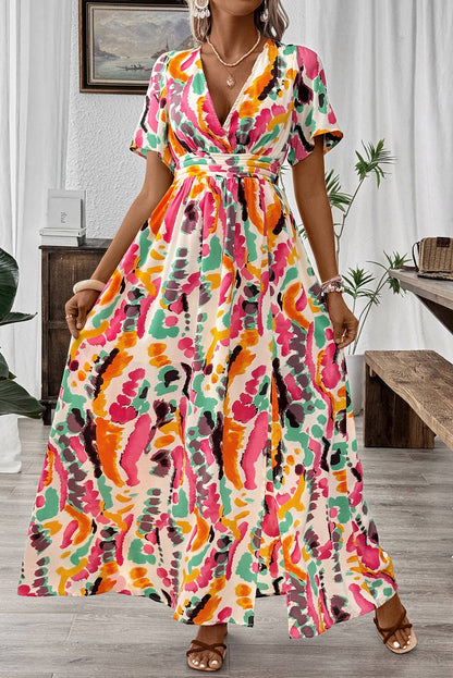 Boho Tie-dye Maxi Dress