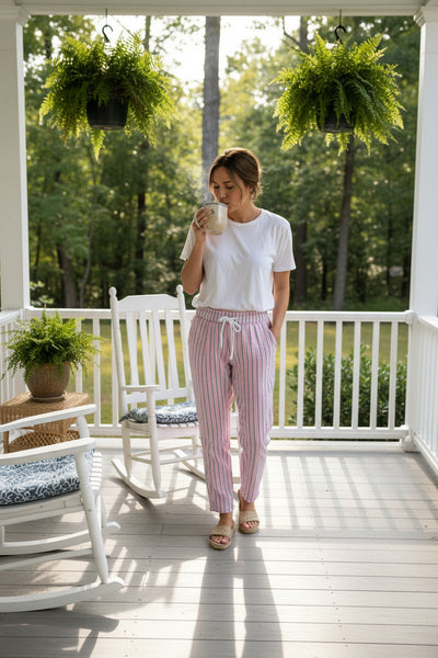 Pinstripe Casual Lounge Pants