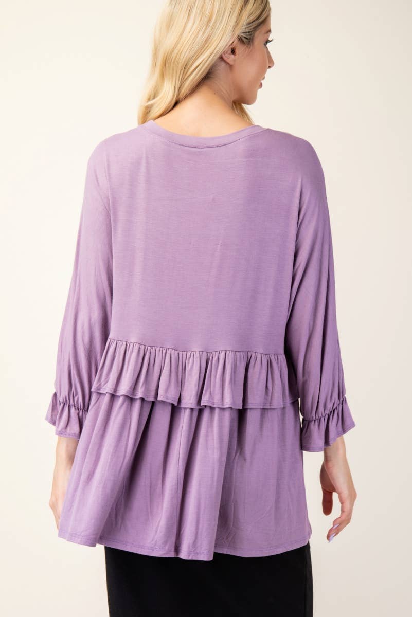 Lavender Poet Top