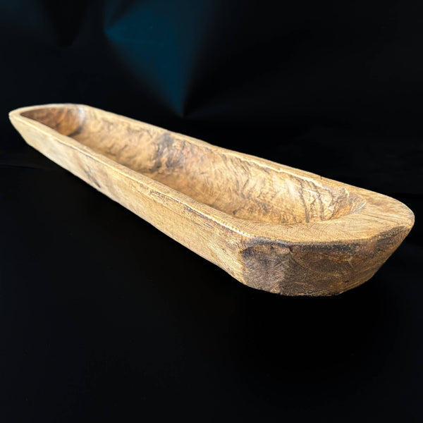 Medium Wood Bread Bowl Natural