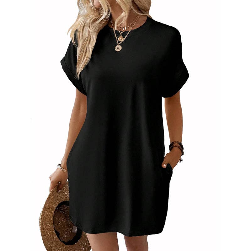 T-Shirt Short Sleeve Pocket Dress