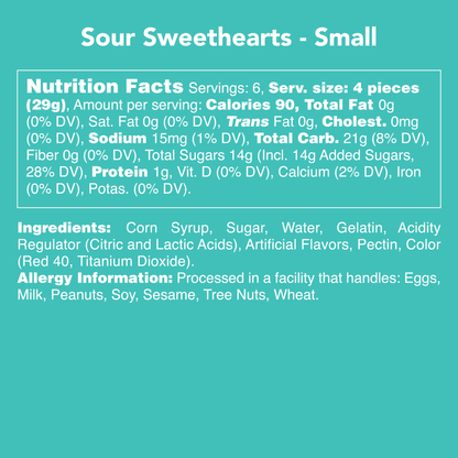 Candy Club Sour Sweethearts