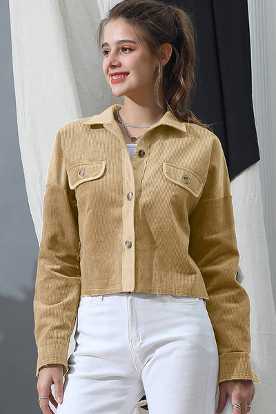 Button Front Shacket