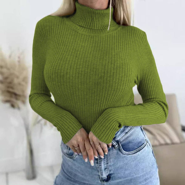 Basic Layer Turtleneck Knit Apricot