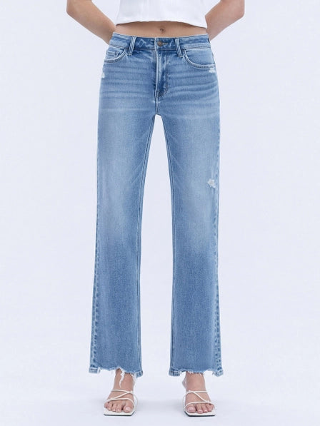 Glowing High Rise Slim Wide Lovervet Jeans