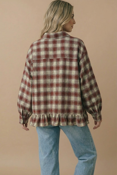 Check Plaid Button-Down Shirt