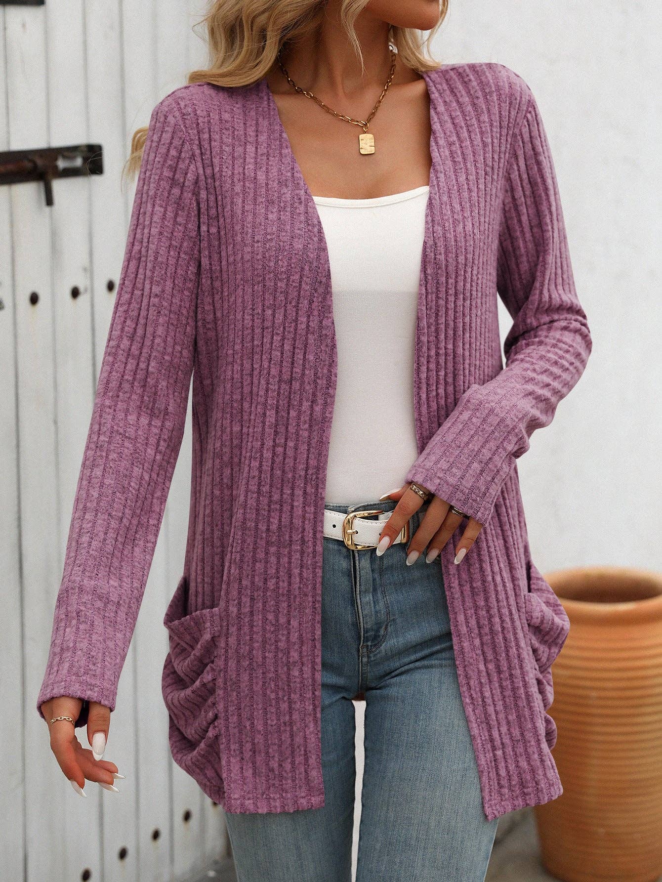 Soft Melange Cardigan