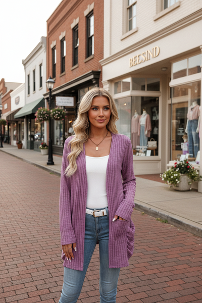 Soft Melange Cardigan