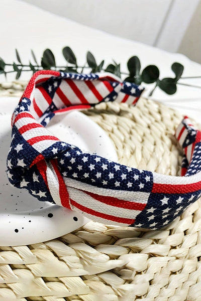 4th of July Headband Knot Flag