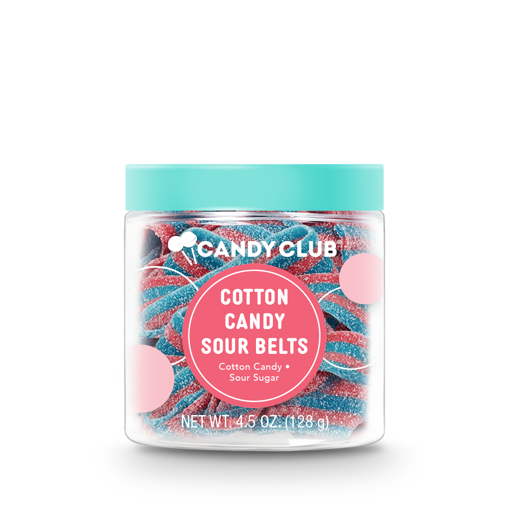 Candy Club Cotton Candy Sour Belts