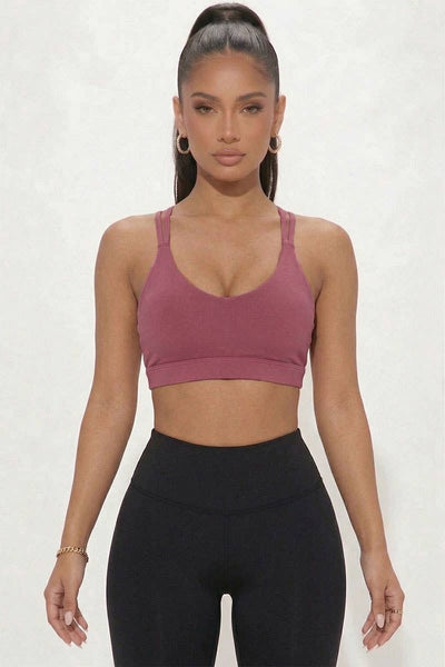 Criss Cross Back Sports Bra